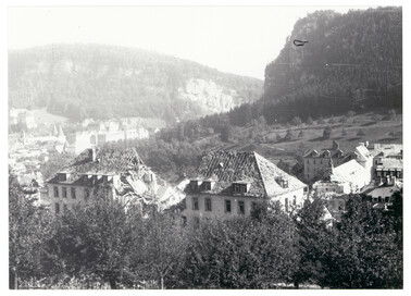 Antoniushaus Feldkirch nach Bombenangriff 1943 Antoniushaus Feldkirch 2. Weltkrieg Bombenangriff