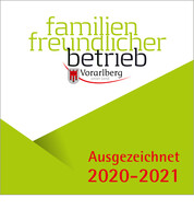 Gütesiegel Familienfreundlicher Betrieb 2020-2021 Gütesiegel Familienfreundlicher Betrieb 2020-2021