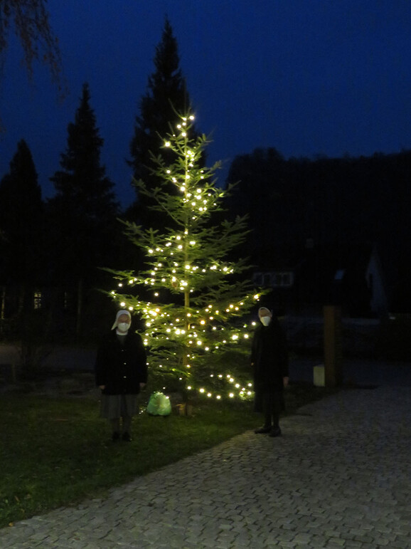Antoniushaus der Kreuzschwestern in Feldkirch - Weihnachtsbaum 2020