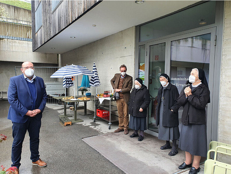 Werkstätte Antonius, Kreuzschwestern in Feldkirch, Antoniushaus, Baustelle, Bautätigkeit, Kapuziner