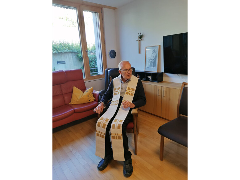   DDr. Herbert Spieler, Karin Blenke, Sr. Gertrud Müller, Antoniushaus Feldkirch, Kreuzschwestern