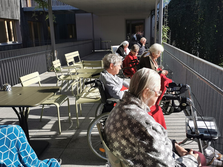 Antoniushaus der Kreuzschwestern in Feldkirch, Vorarlberg, Gedenkfeier Bombenangriff 1943 Antoniushaus der Kreuzschwestern in Feldkirch, Vorarlberg, Gedenkfeier Bombenangriff 1943
