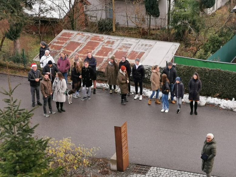 Antoniushaus der Kreuzschwestern in Feldkirch, Vorarlberg, Besuch Bläsergruppe